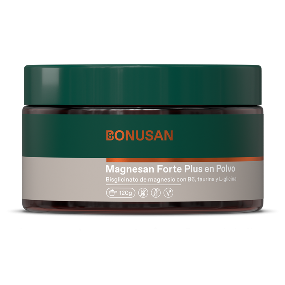 Magnesan Forte Plus Polvo · Bonusan · 120 gramos