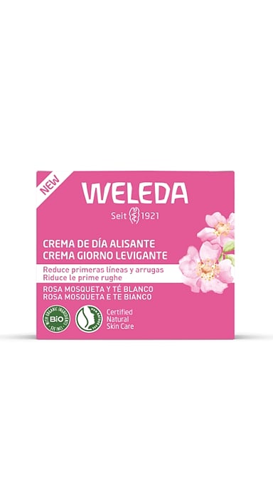 Crema de Día Alisante de Rosa Mosqueta y Té Blanco · Weleda · 40 ml