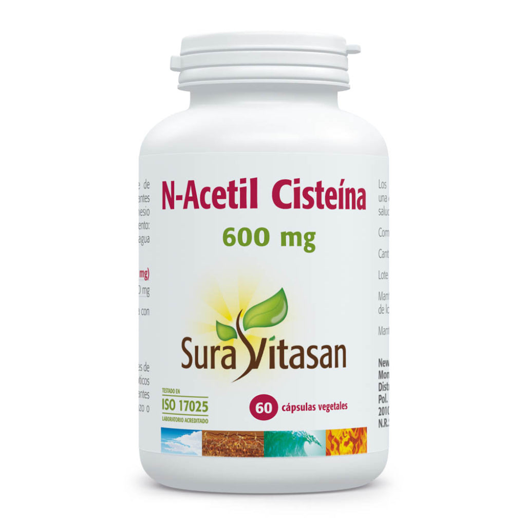 N-Acetil-Cisteína (NAC) 600 mg · Sura Vitasan · 60 cápsulas
