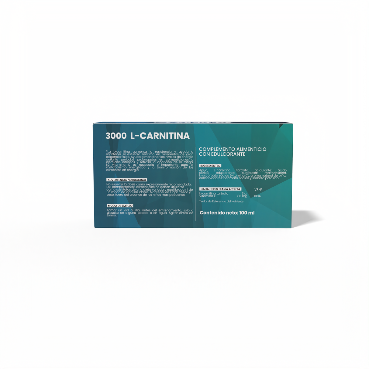 L-Carnitina 3.000 mg · Sotya · 10 ampollas
