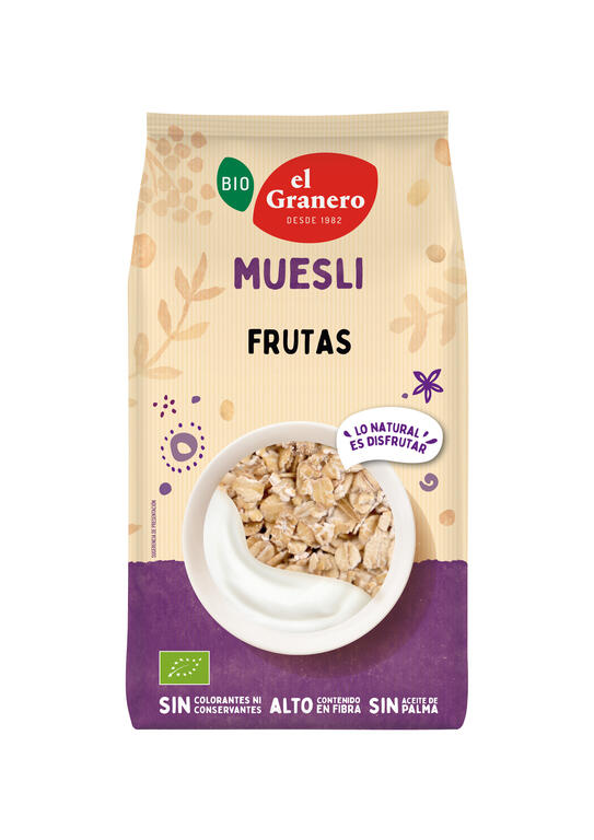 Muesli Frutas · El Granero Integral · 500 gramos