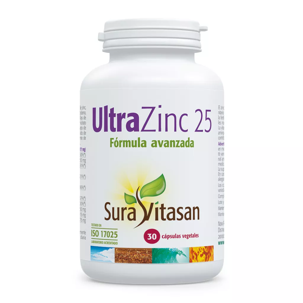 Ultra Zinc 25 mg · Sura Vitasan · 90 cápsulas