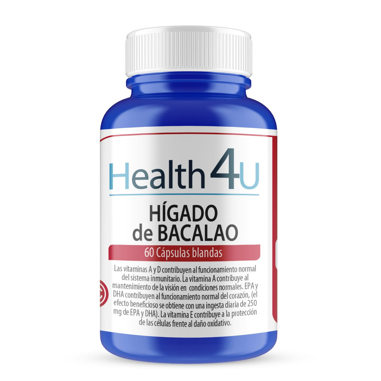 Hígado de Bacalao · Health4U · 60 cápsulas