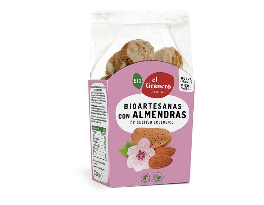 Galletas Artesanas con Almendra · El Granero Integral · 220 gramos