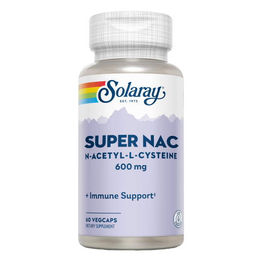 Super NAC (N-Acetyl-L-Cysteine) 600 mg · Solaray · 60 cápsulas