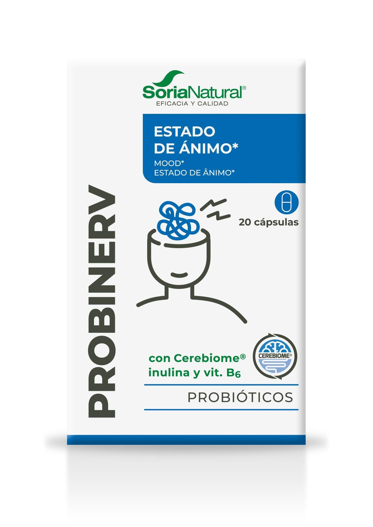 Probinerv · Soria Natural · 20 cápsulas