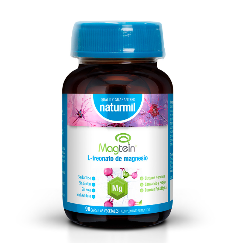 Magtein® Treonato de Magnesio · Naturmil · 90 cápsulas