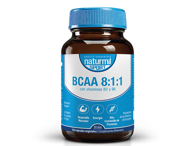 BCAA 8:1:1 · Naturmil · 120 cápsulas