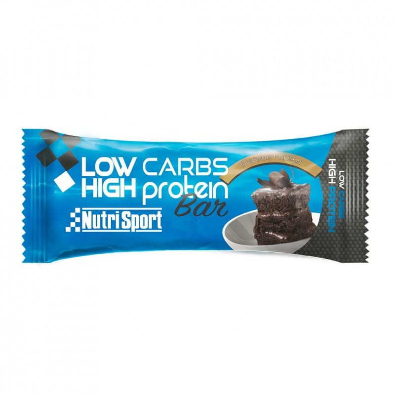Low Carbs High Protein Bar Brownie · Nutrisport · 60 gramos