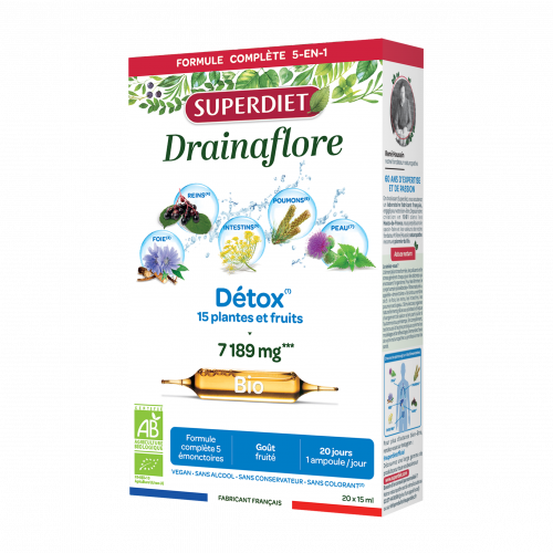 Drainaflore BIO · Superdiet · 20 ampollas