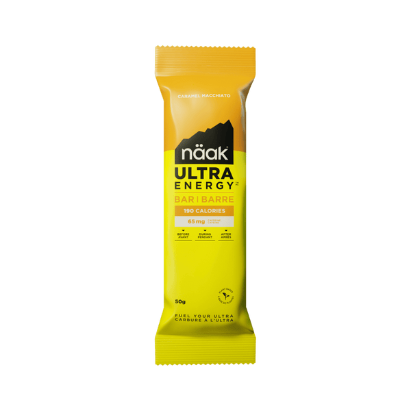 Barrita Ultra Energy Caramel Macchiato · Naak · 50 gramos