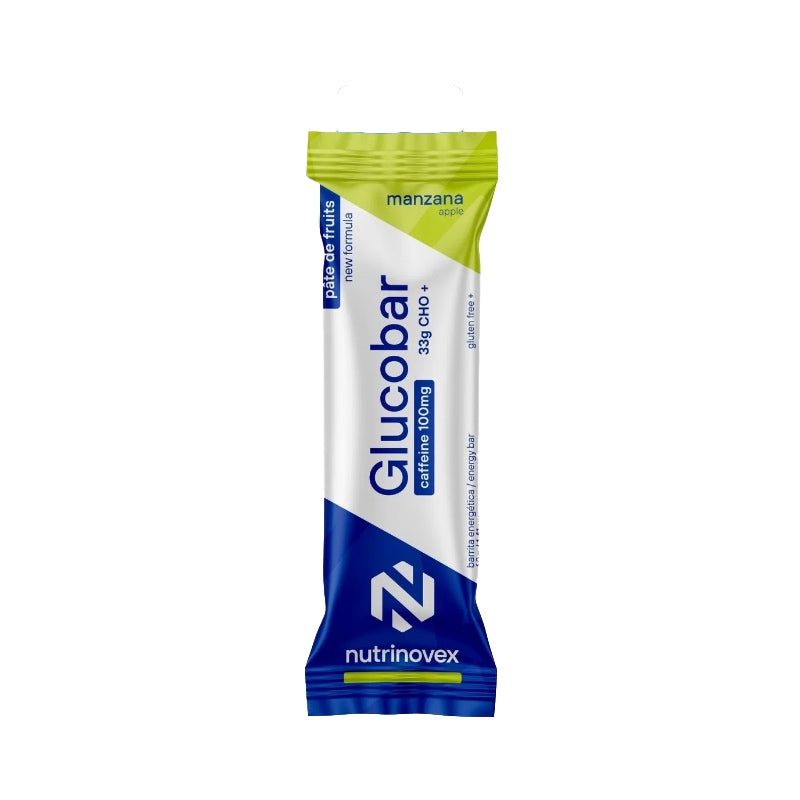 Glucobar Manzana con Cafeína · Nutrinovex · 40 gramos