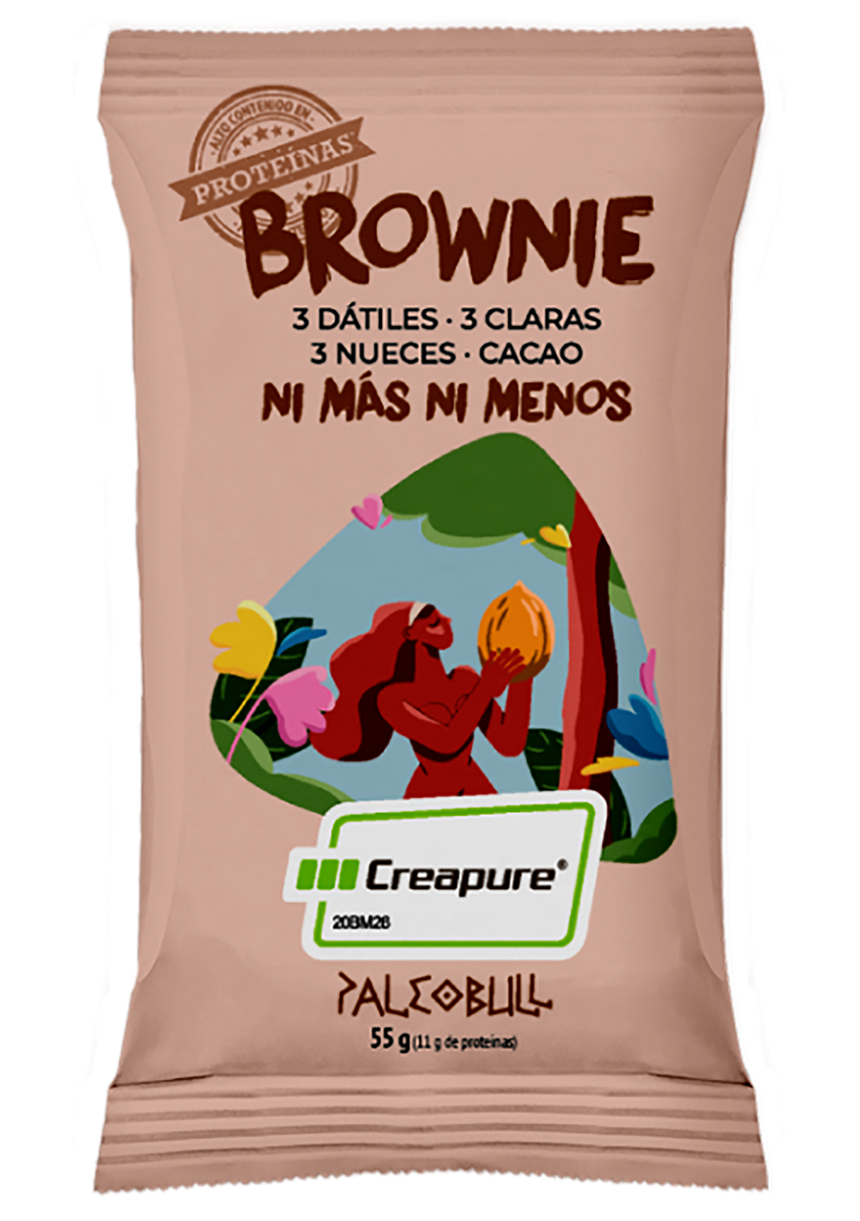 Barrita de Brownie - Creapure · Paleobull · 55 gramos
