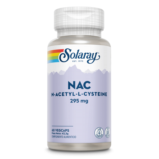 NAC (N-Acetil-Cisteina) 295 mg · Solaray · 60 cápsulas