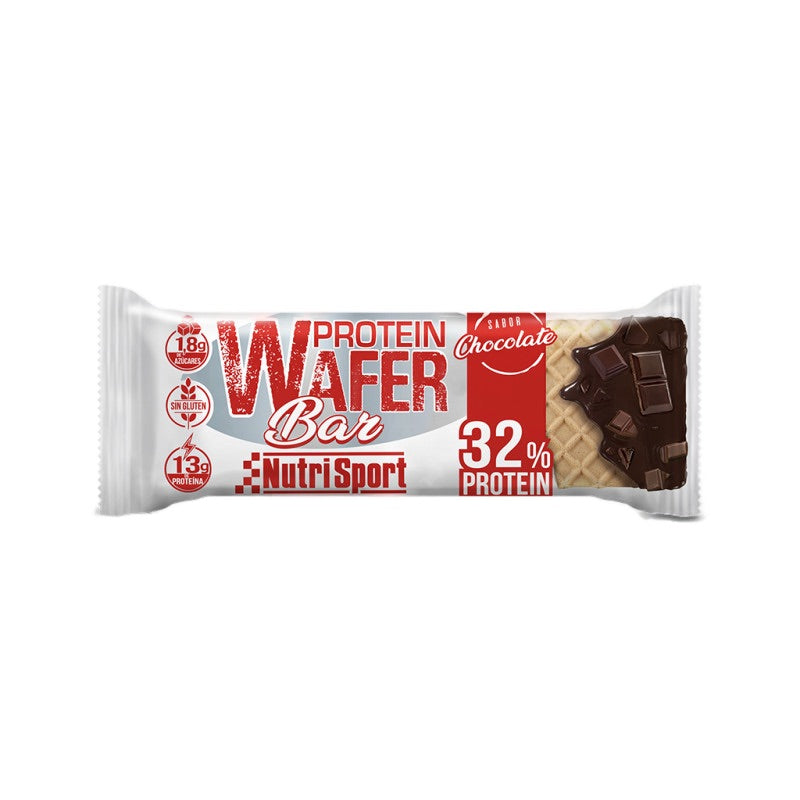 Protein Wafer Bar Chocolate · Nutrisport · 40 gramos