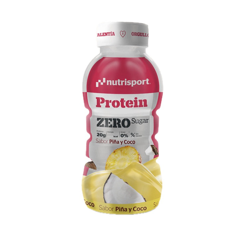 Protein Zero Shake Piña y Coco · Nutrisport · 330 ml