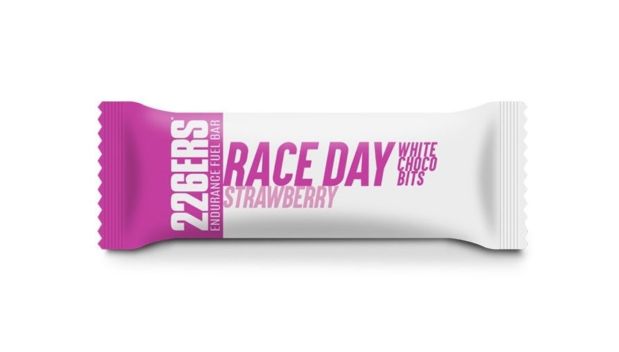 Barrita Energética Race Day Choco Bits: Sabor Fresa · 226ERS · 40 gramos