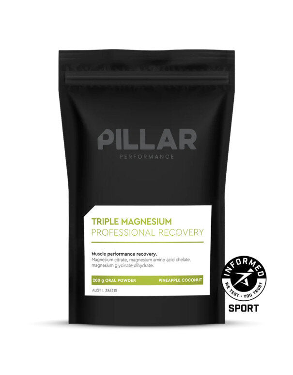 Doypack Triple Magnesium Piña-Coco · Pillar Performance · 200 gramos