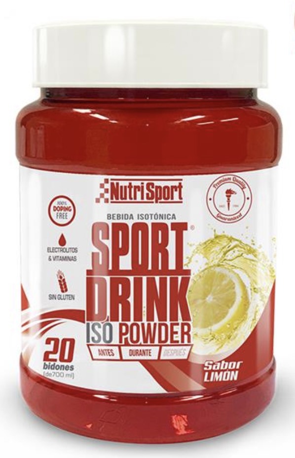 Sport Drink ISO Powder Limón · Nutrisport · 1020 gramos