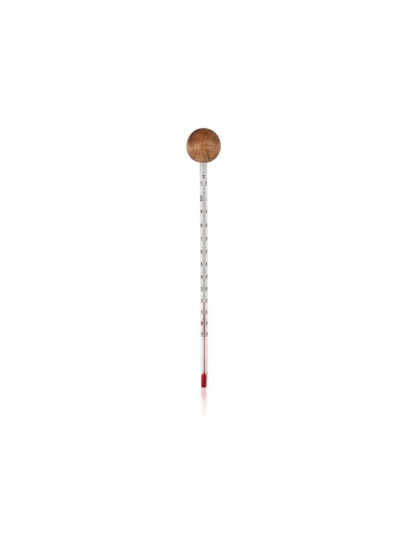 Termómetro Analógico de Cristal y Madera sin Mercurio · Khadi