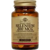 Selenio 200 mcg (Sin Levadura) · Solgar · 50 comprimidos