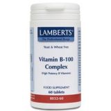 Vitamina B100 Complex · Lamberts · 60 comprimidos