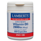 Vitamina D3 2.000 UI · Lamberts · 120 cápsulas