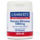 Ginseng Coreano 1.200 mg · Lamberts · 60 comprimidos