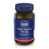 Zinc Citrato 25 mg + Vitamina D · GSN · 80 comprimidos