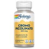 Picolinato de Cromo · Solaray · 50 comprimidos