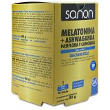 Melatonina + Ashwaganda, Pasiflora y camomila · Sanon · 30 sticks