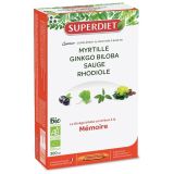 Cuarteto Ginkgo Memoria BIO · Superdiet · 20 ampollas