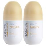 Pack Mussvital Dermactive Desodorante Roll-On Nature · Mussvital · 2x75 ml