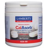 CalAsorb · Lamberts · 180 tabletas