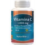 Vitamina C 1.000 mg con Rosa Mosqueta - Liberación Sostenida · NaturBite · 180 comprimidos
