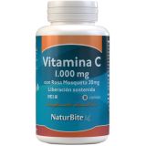 Vitamina C 1.000 mg con Rosa Mosqueta - Liberación Sostenida · NaturBite · 60 comprimidos