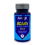 BCAA'S (Aminoácidos Ramificados) · Nutri-DX · 40 cápsulas