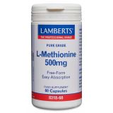 L-Metionina 500 mg · Lamberts · 60 cápsulas