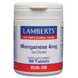 Manganeso 4 mg · Lamberts · 100 comprimidos