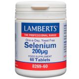 Selenio 200 mcg · Lamberts · 60 comprimidos