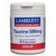 Taurina 500 mg · Lamberts · 60 cápsulas