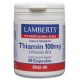 Tiamina 100 mg · Lamberts · 90 cápsulas