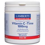Vitamina C - Liberación Sostenida 1.000 mg · Lamberts · 180 comprimidos