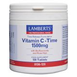 Vitamina C - Liberación Sostenida 1.500 mg · Lamberts · 120 comprimidos