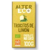 Chocolate Negro con Trocitos de Limón · Altereco · 100 gramos