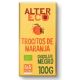 Chocolate Negro con Trocitos de Naranja · Altereco · 100 gramos
