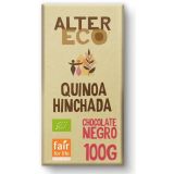 Chocolate Negro con Quinoa Hinchada · Altereco · 100 gramos