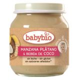 Tarrito de Manzana, Plátano y Bebida de Coco · Babybio · 130 gramo