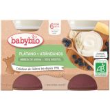 Yogur de Avena, Plátano y Arándanos · Babybio · 2x130 gramos