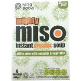 Sobres de Sopa de Miso con Calabaza y Verduras Sin Gluten · King Soba · 6 sobres